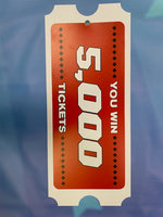 Hanging Plastic Tickets 5,000 Cut 2 Win Mini As Low As $59.00