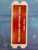 Hanging Plastic Tickets FREE Roller Skating Cut 2 Win Deluxe As Low As $99.00