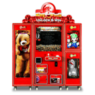 Key to the Vault Red Deluxe Cabinet with Dual Side Boxes