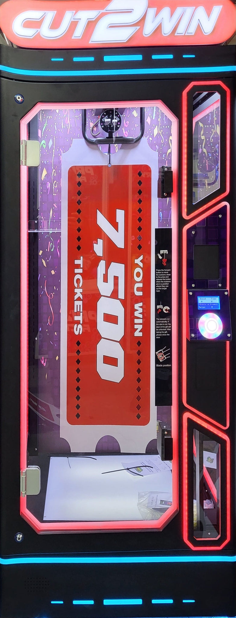 Hanging Plastic Tickets 7,500 Cut 2 Win Deluxe As Low As 99.00