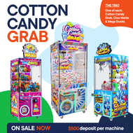 Triple Play Combo Claw Mania Mega Duck Cotton Candy Grab Deposit