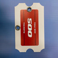 Hanging Plastic Tickets 500 Perfect 10 As Low As $29.95