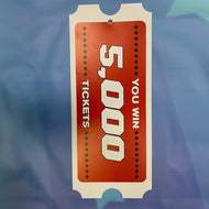 Hanging Plastic Tickets 5,000 Cut 2 Win Mini As Low As $59.00