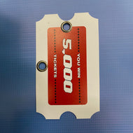 Hanging Plastic Tickets 5,000 Perfect 10 As Low As $29.95