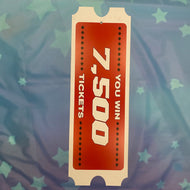 Hanging Plastic Tickets 7,500 Cut 2 Win Deluxe As Low As $99.00