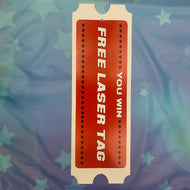 Hanging Plastic Tickets FREE Laser Tag Cut 2 Win Deluxe As Low As $99.00