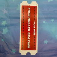 Hanging Plastic Tickets FREE Roller Skating Cut 2 Win Deluxe As Low As $99.00