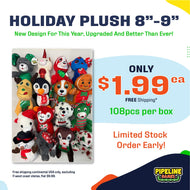 Christmas Plush Mix - Only $1.99 each. Free Shipping too!