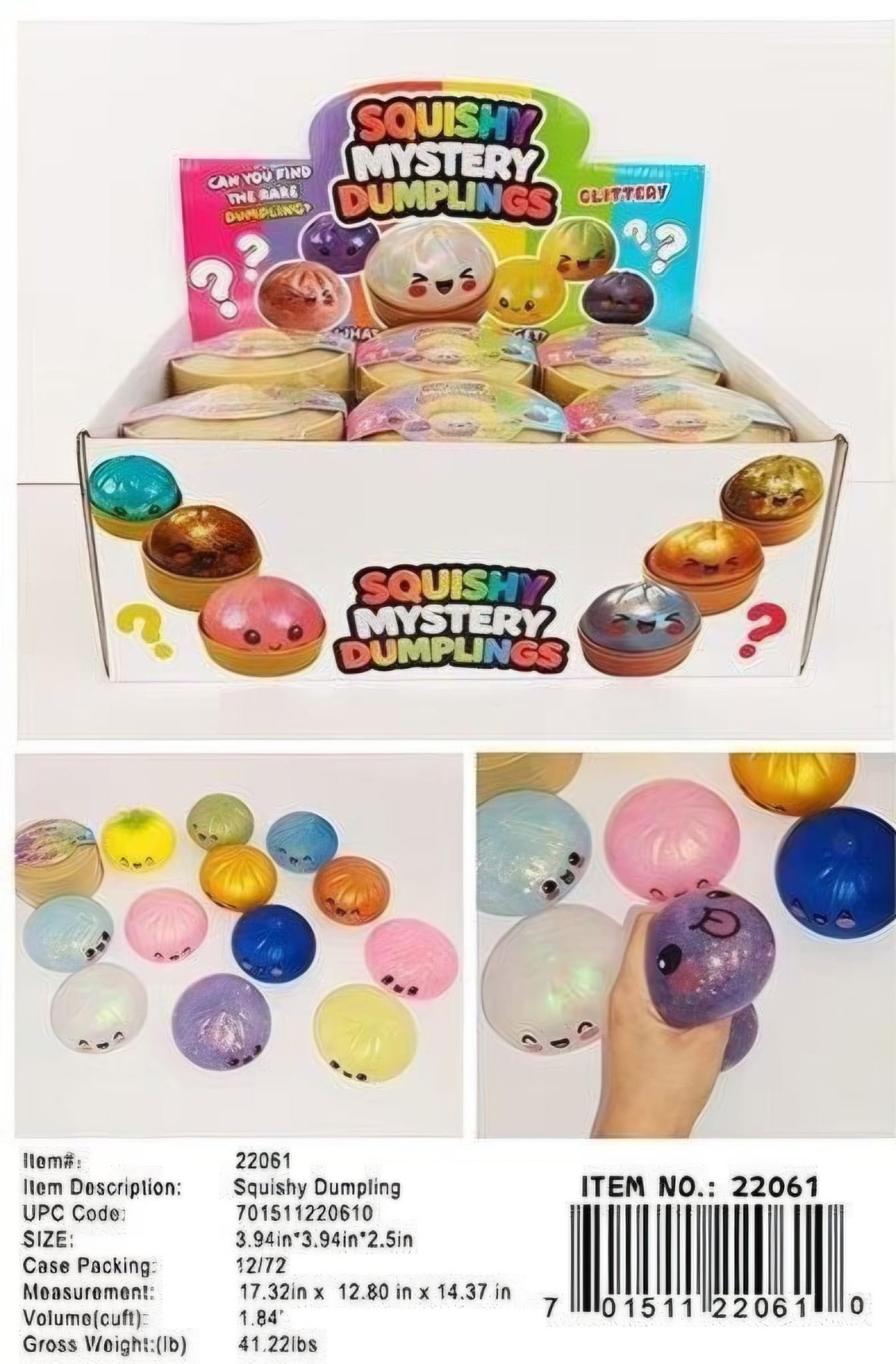 Mystery Glitter Squishy Dumpling