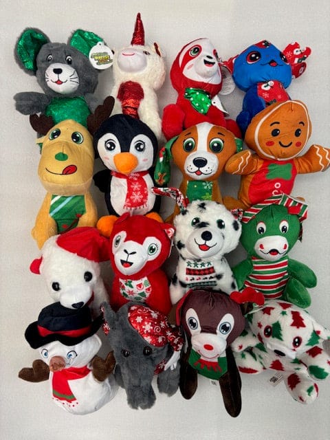 Christmas Plush Mix - Only $1.99 each. Free Shipping too!