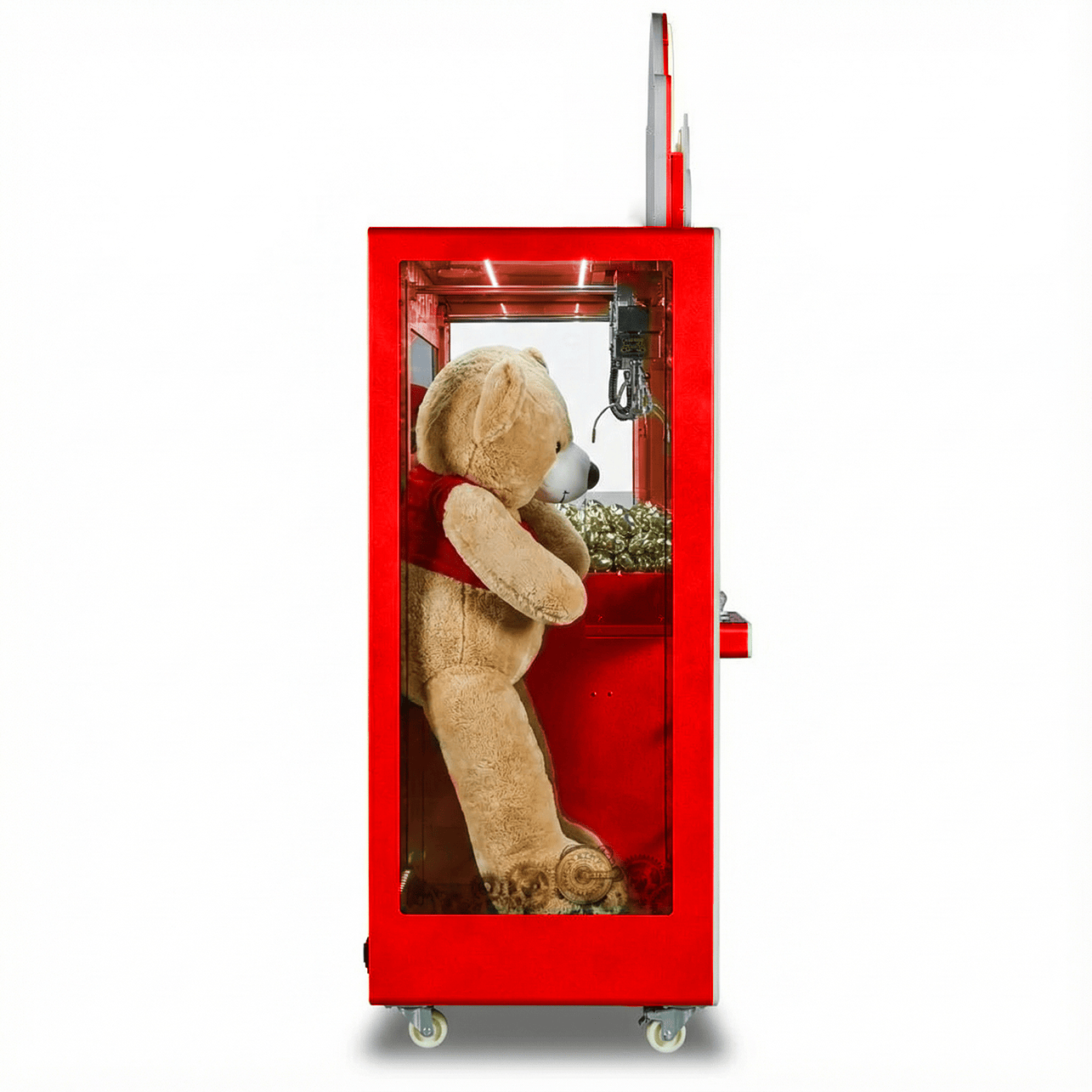 Key to the Vault Red Deluxe Cabinet with Dual Side Boxes