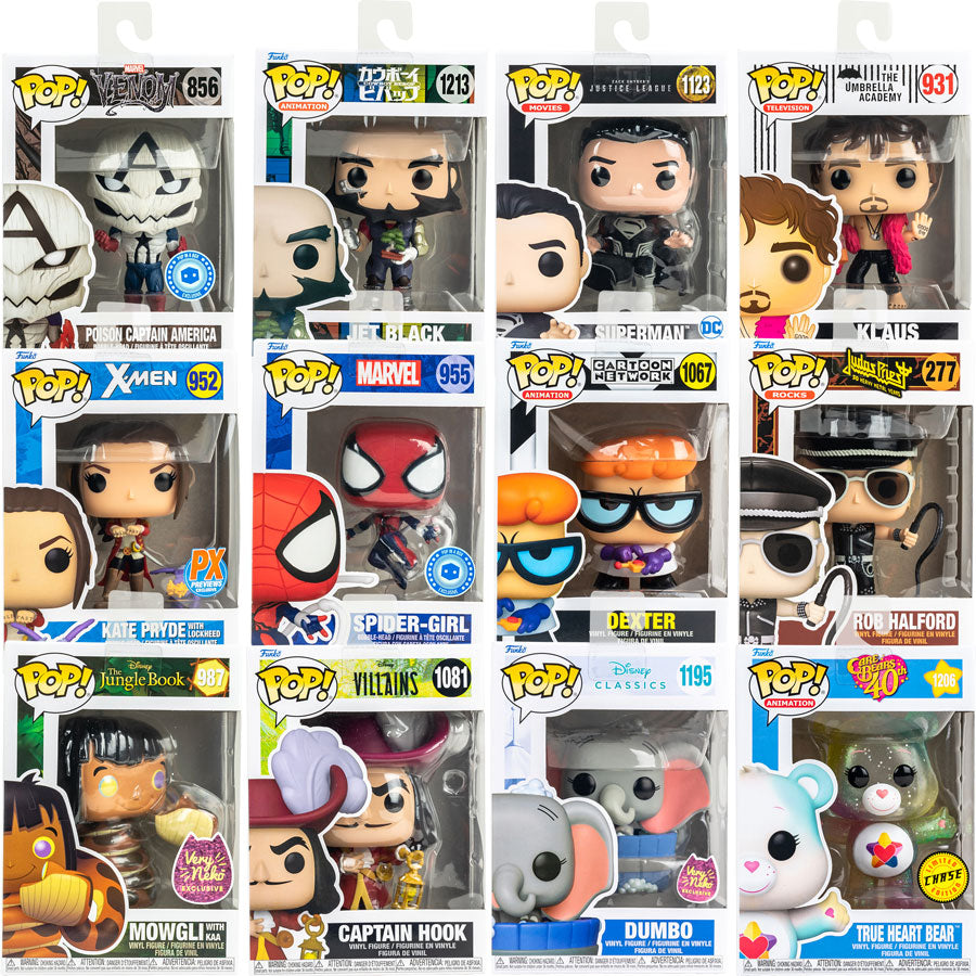 Perfect 10 Pop! Vinyl!  Kit 12 PCS