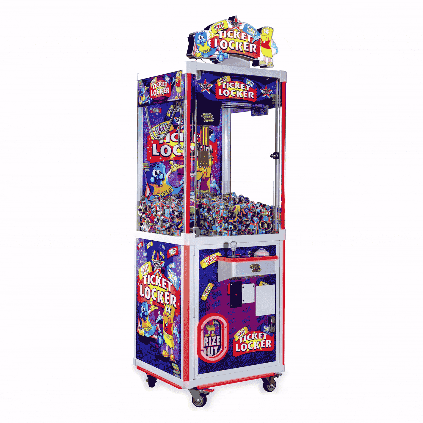 Ticket Locker Crane SE 24 Ticket Claw Machine By Pipeline Games Ticket locker crane se 24 ticket claw machine by pipeline games