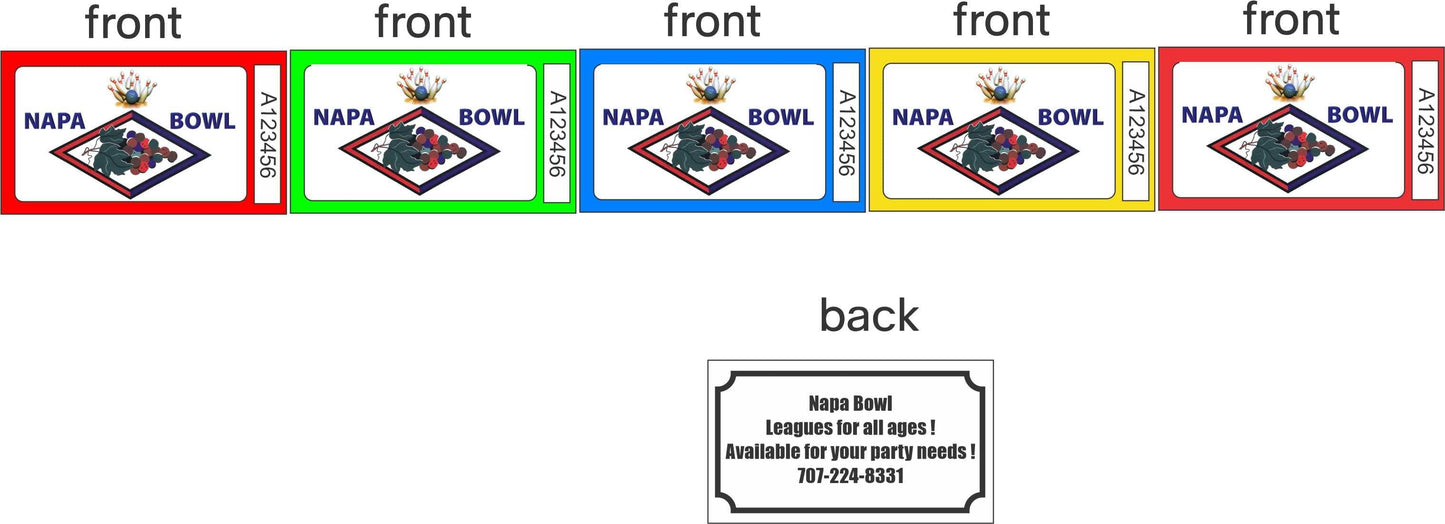 Custom Ticket Napa Bowl