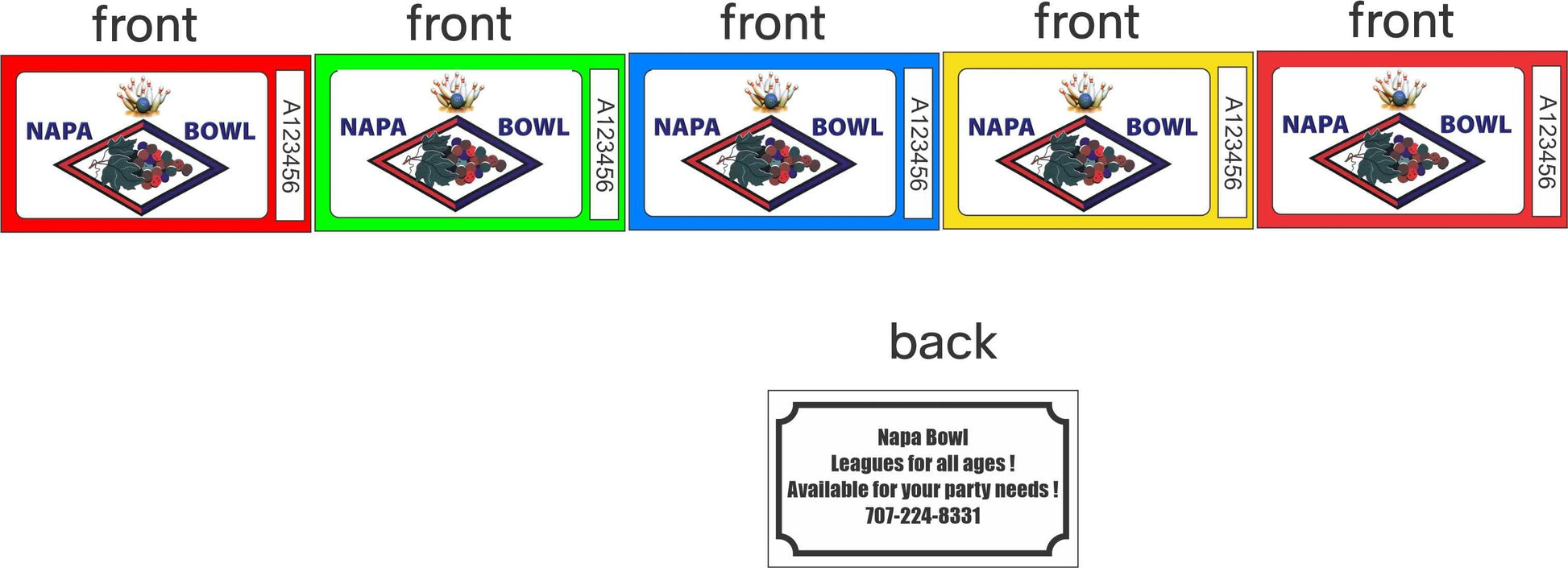 Custom Ticket Napa Bowl