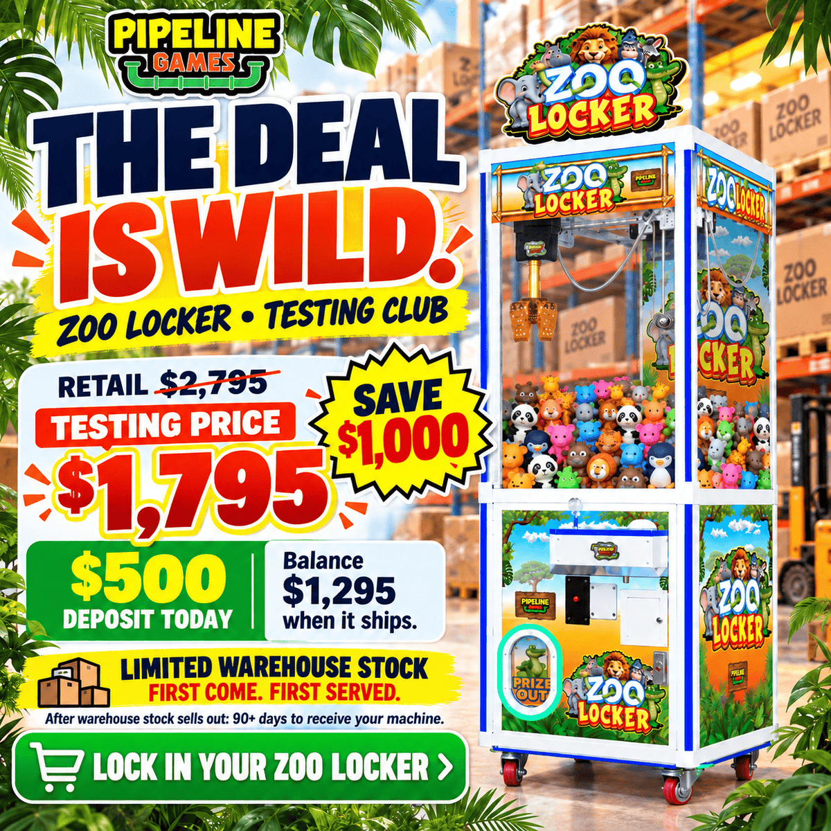 Zoo Locker SE Testing Club  Deposit