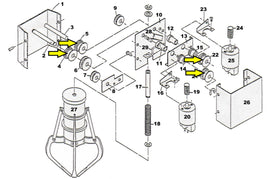 Left-Right Trolly Wheel