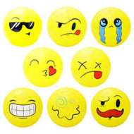 Emoji & Glitter Knobby Ball Mix