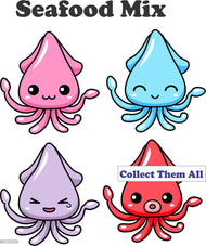 Seafood Games Plush 8" & 9" Mix