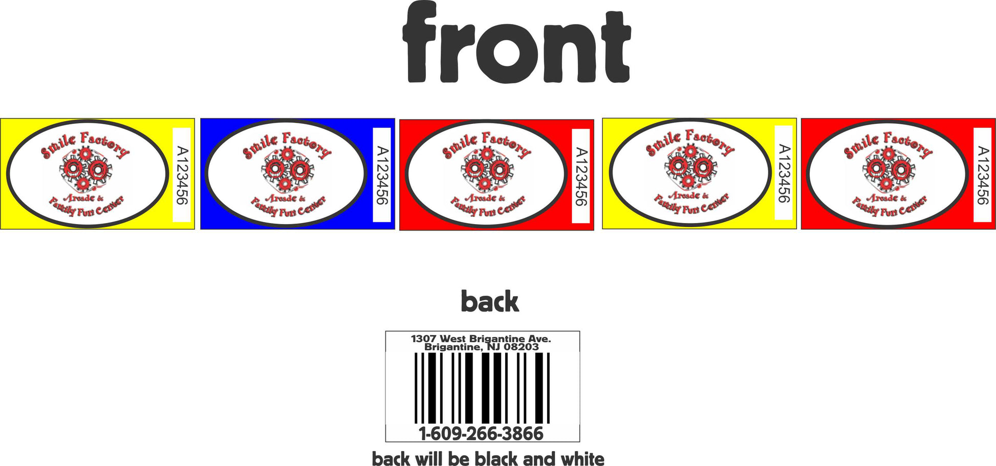 Custom Ticket Smile Factory